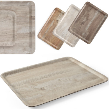 Laminiran lesni pladenj. Svetlobni les 430 x 330 mm - Hendi 508862