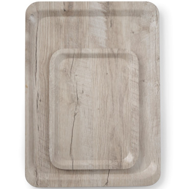Bandeja de madeira laminada. Madeira luminosa 430 x 330 mm - Hendi 508862