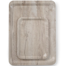 Bandeja de madeira laminada. Madeira luminosa 430 x 330 mm - Hendi 508862
