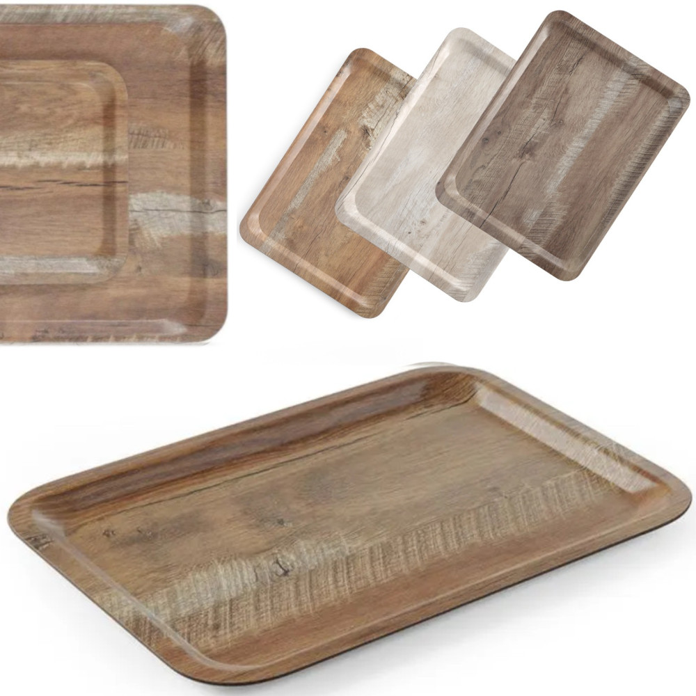 Laminirani lesni pladenj 430 x 330 mm - Hendi 508879