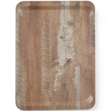 Bandeja de madeira laminada 430 x 330 mm - Hendi 508879