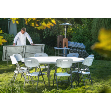 Mesa de catering dobrada até 250 kg. 1500 x 740 mm - Hendi 810996 Mesa de catering dobrada até 250 kg. 1500 x 740 mm - Hendi 810996