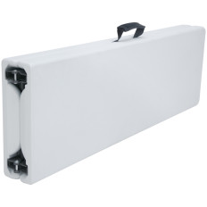 Banco de catering dobrável branco 1830 x 300 x 430 mm - Hendi 811191