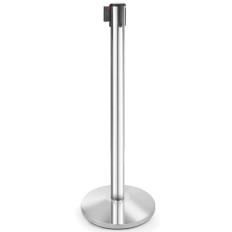 Poteau de séparation avec bande rétractable de longueur 2.7m sans base hauteur 93cm - Hendi 810422