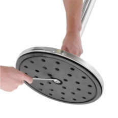 Base per il post di deflessione dell'argento cromato. 360 mm - Hendi 810484