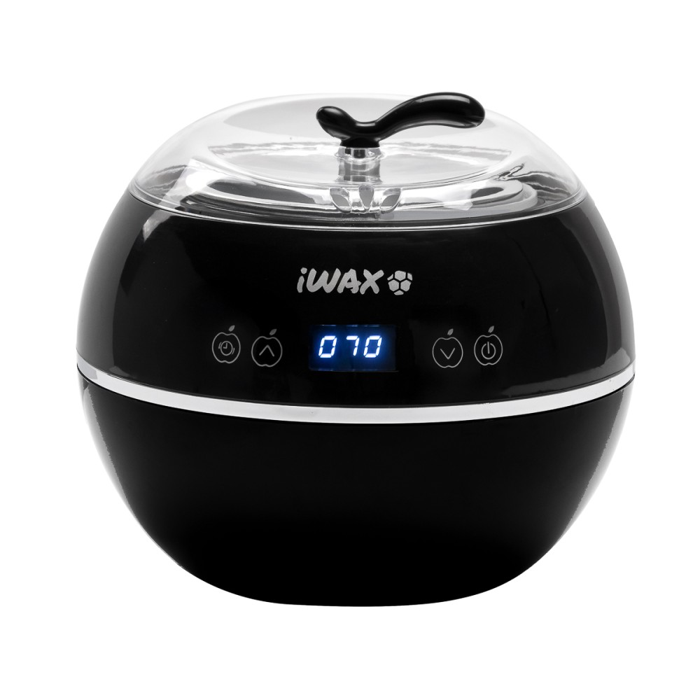 Calentador de cera iWax para lata de 500 ml, 100 W, negro — vista frontal