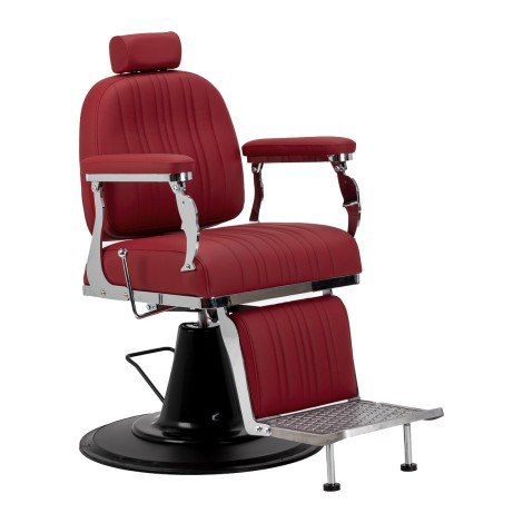 Gabbiano Elias Friseurstuhl Rot — Seitenansicht