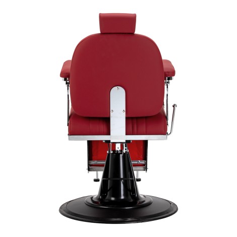 Gabbiano Elias barber chair red — rear view