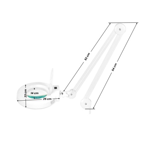 Lámpara lupa LED S4 con trípode