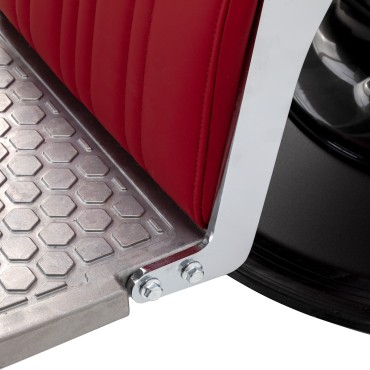 Gabbiano Elias brivski stol rdeč — povečava podnožja