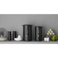 Aquecedor de café da Warner com a linha de conceito preto da torneira não-tapete 18 L - Hendi 211465