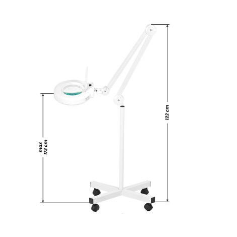 ACTIVESHOP S4 LED förstoringslampa med stativ 5 dioptrier 24W