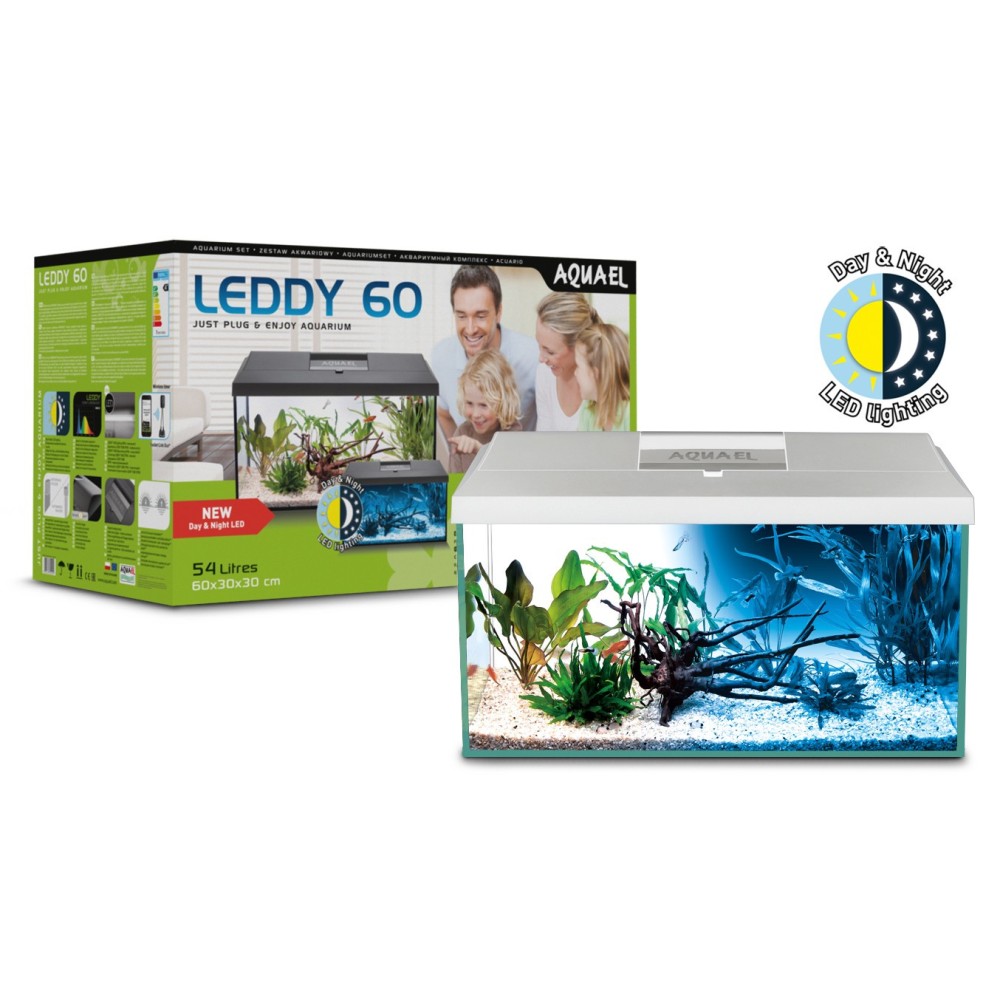 Aquael Aquarium set Lixdy Pap 60LED Day and Night Seed