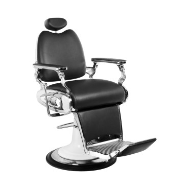 Fauteuil de barbier Gabbiano style moto noir
