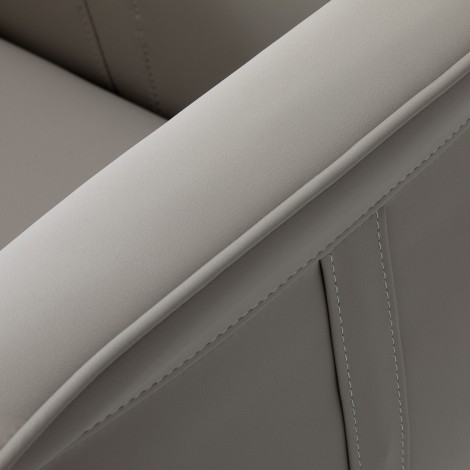 Gabbiano Athena Friseurstuhl Grau — Detailaufnahme Armlehne
