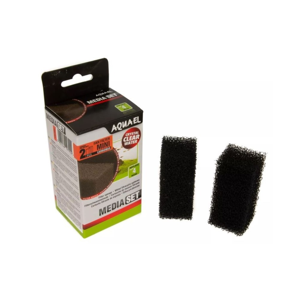 Aquael Sponge Cartridge Fan Mini Plus Carbo 2-pc's.