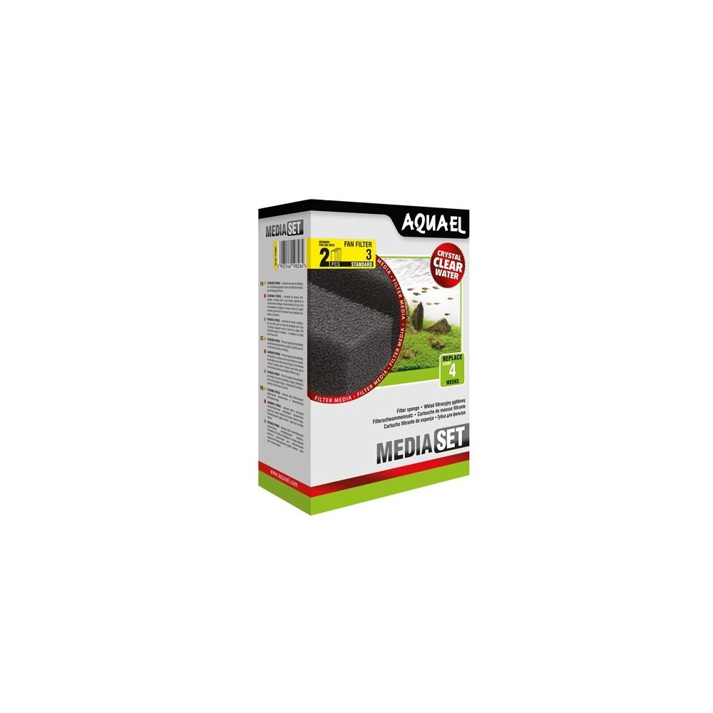 Aquael Sponge Cartridge Fan 3Plus (2PCS)
