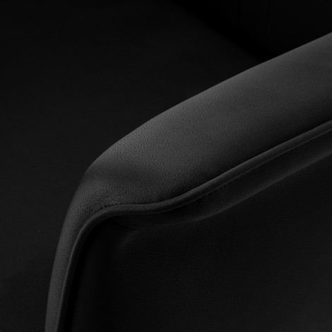 Gabbiano Athena Friseurstuhl schwarz — Detailaufnahme Rückenlehne