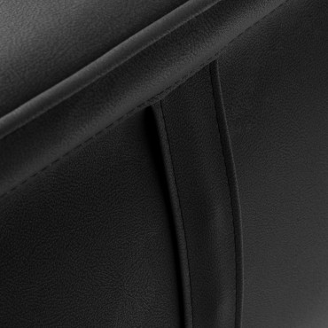 Sillón de barbero Gabbiano Athena negro — detalle del respaldo