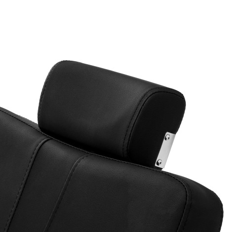 Gabbiano Athena Friseurstuhl schwarz — Detailaufnahme Kopf