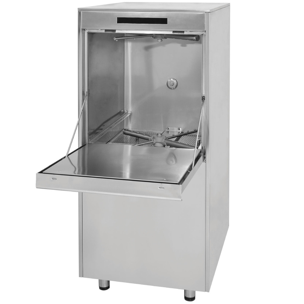 Oppvaskmaskin for retter potter med dispenser pumpe kurv 50x60 cm 400 V - Hendi 236574