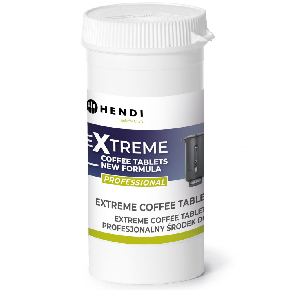 Comprimidos Preparação de Middleage para máquinas de lavar roupa de máquinas de café térmicas 25 pcs. Hendi 976630