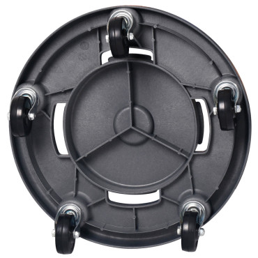 Vežimėlio pagrindas ant talpyklos konteinerio su apvaliais šiukšlėmis. 50 cm - Hendi 691441 Vežimėlio pagrindas ant talpyklos konteinerio su apvaliais šiukšlėmis. 50 cm - Hendi 691441