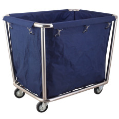 Trolley Service Basket for Klesvask. Rustfritt stål sengetøy - Hendi 691083
