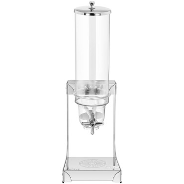 Dispenser-dispenser voor rijstblaadjes snoep helder roestvrij 3,5 l