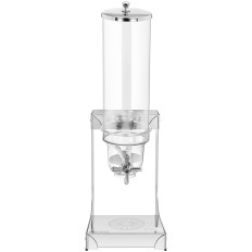 Dispenser-dispenser voor rijstblaadjes snoep helder roestvrij 3,5 l
