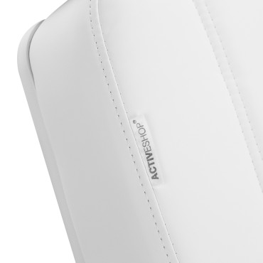 Kozmetické kreslo Azzurro Lux s 3 motormi biele — detail povrchu