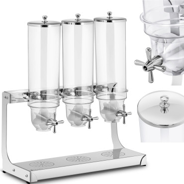 Dávkovač dávkovač pre ryžové lístky Candy transparentné Triple 10,5 l