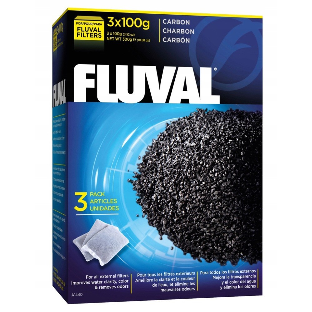 Aktyvi anglies kasetė už fluval anglies 3x100g filtrai