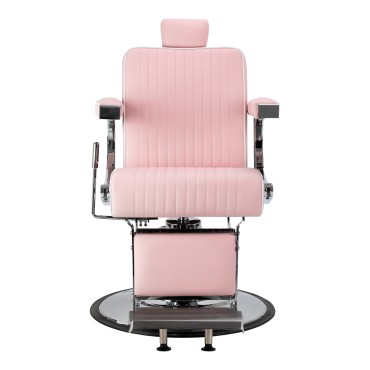 Gabbiano Visionerio barberspændestol pink kromstel — forfra