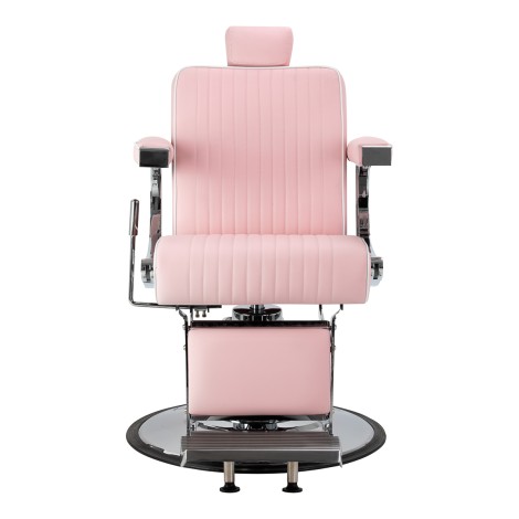 Poltrona da Barber Gabbiano Visionerio Telaio Cromato Rosa — vista frontale