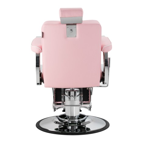 Gabbiano Visionerio kappersstoel roze chroom frame — achteraanzicht