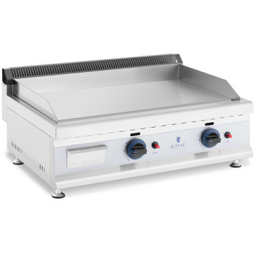 Gasgrill Dual Smooth Justerbar rostfritt stålgas 2x 3,1 kW 0,02 bar 74,5 x 40 cm