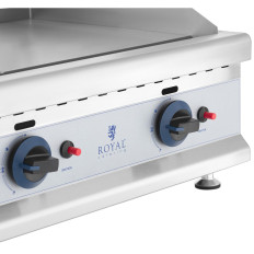 Gasgrill Dual Smooth Justerbar rostfritt stålgas 2x 3,1 kW 0,02 bar 74,5 x 40 cm