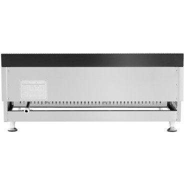 Gasgrill Dual Smooth Justerbar rostfritt stålgas 2x 3,1 kW 0,02 bar 74,5 x 40 cm