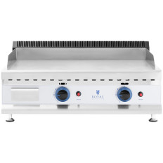 Gasgrill Dual Smooth Justerbar rostfritt stålgas 2x 3,1 kW 0,02 bar 74,5 x 40 cm