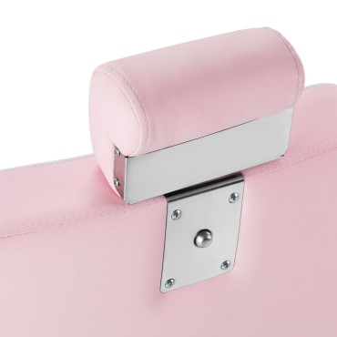 Poltrona da Barber Gabbiano Visionerio Telaio Cromato Rosa — primo piano della testa