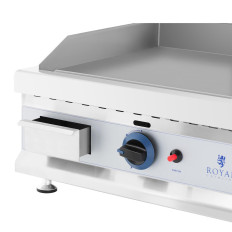 Gassgrill Dual Glatt Rustfritt Justerbar Naturgass 2x 3.1 KW 0,02 Bar 60 x 40 cm