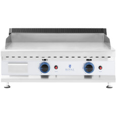 Griglia a gas Dual Liscio regolabile in acciaio inox Gas naturale 2x da 3,1 kW 0.02 bar 60 x 40 cm