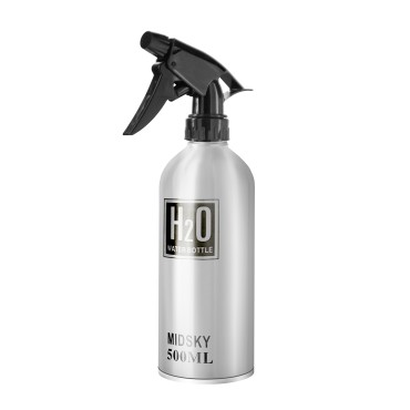 Spruzzatore in alluminio per parrucchieri 400ml — vista frontale