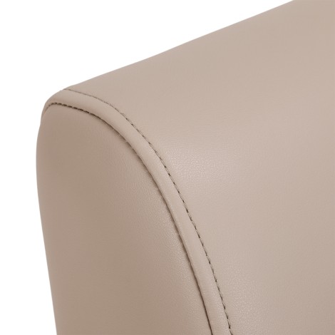 Poltrona da Parrucchiere Hair System Jet Latte Beige — primo piano dello schienale
