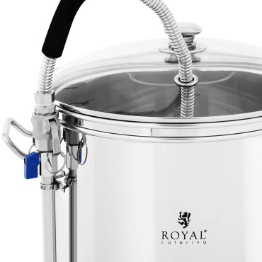 Caldeira de caldeira para a produção de cerveja com um temporizador profissional de aço inoxidável LCD 3000 em 50 l