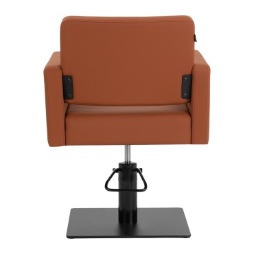 Sillón de peluquería Gabbiano Vitoria marrón — vista trasera