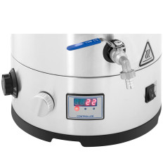 Cuve de brassage en acier inoxydable pour la production de bière avec minuterie, 30-110°C, LED, 2500 W, 30 l.
