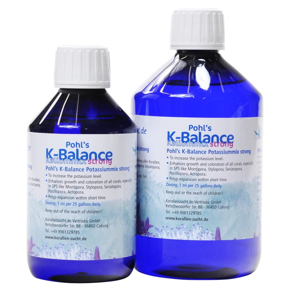 Korallen Zucht Pohl"s K - Balance concentrate STRONG 100ml - suplement potasu