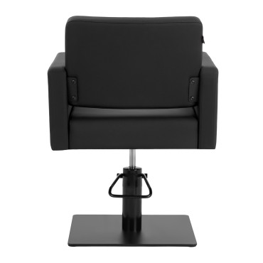 Fauteuil de coiffure Gabbiano Vitoria noir — vue arrière